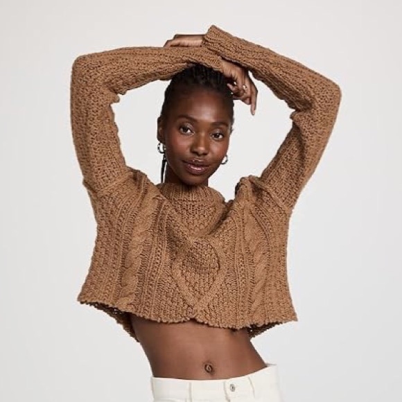 🔸NWT🔸Free People Cable Sweater - Picture 2 of 16